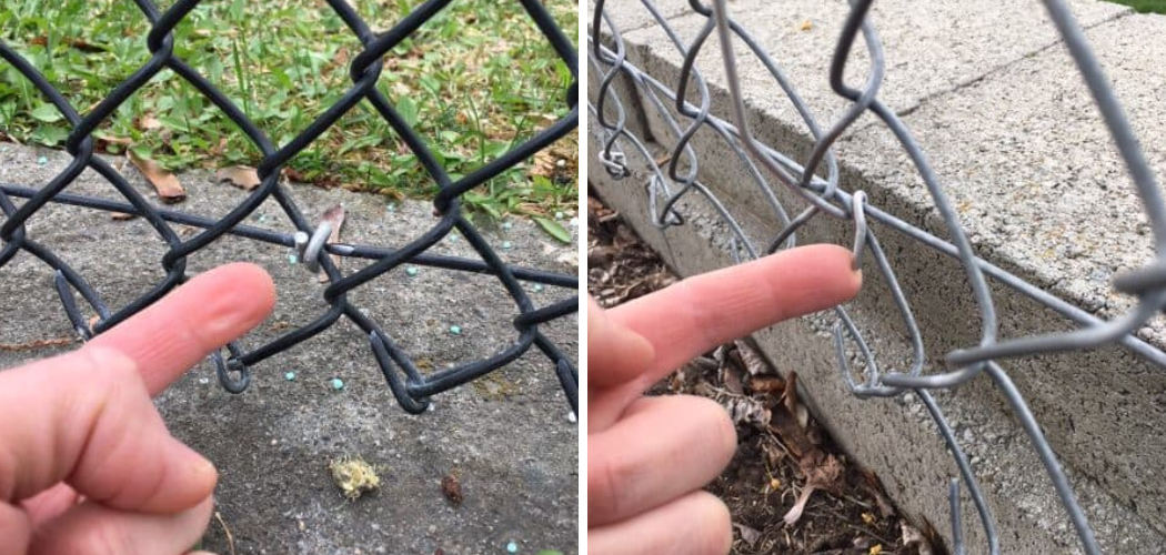 How to Secure the Bottom of A Chain Link Fence