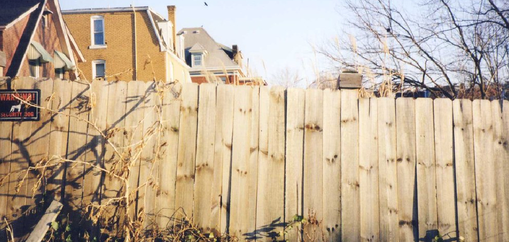 How to Tell if the Fence is Yours