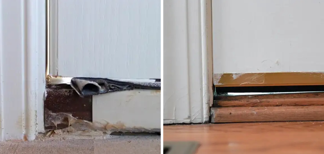 How to Fill Gap Under Exterior Door Threshold