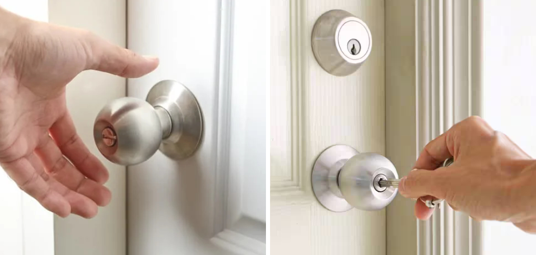 How to Tighten Door Knob with No Screws