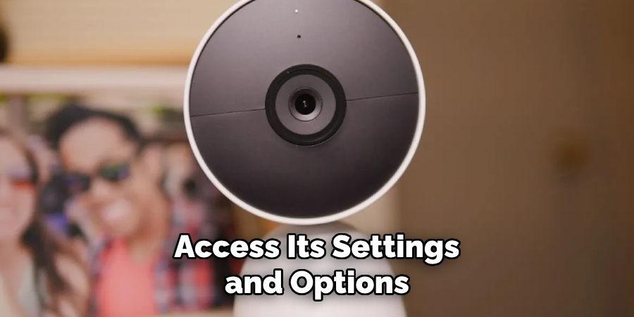 Access Its Settings and Options