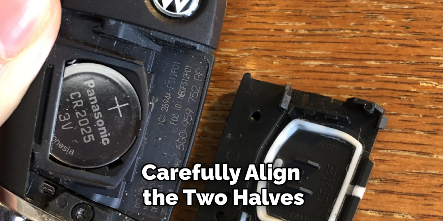 Carefully Align the Two Halves