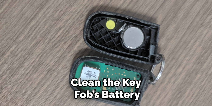 Clean the Key Fob’s Battery