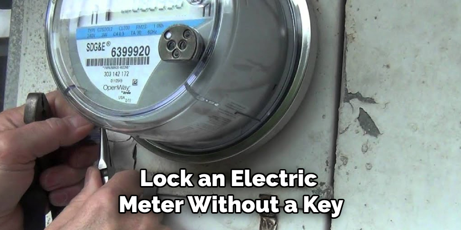 Lock an Electric Meter Without a Key