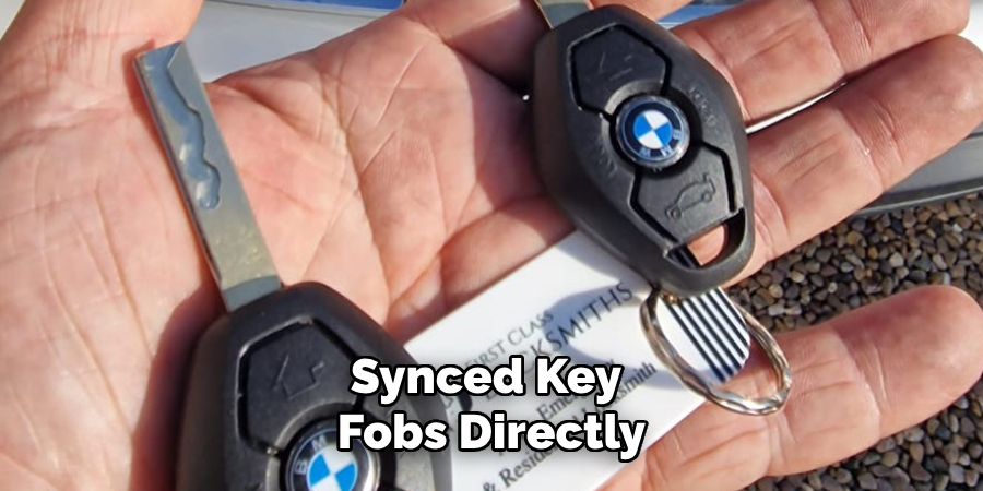 Synced Key Fobs Directly