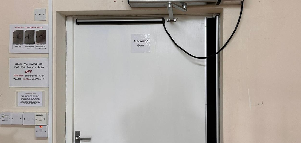 How to Turn Off Automatic Doors 